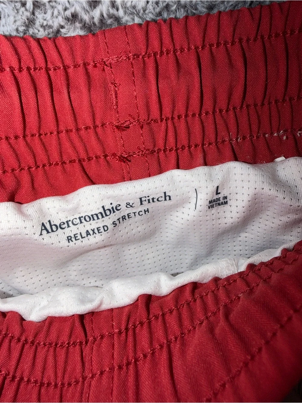 NWT Abercrombie and fitch men’s large 5” swim shorts